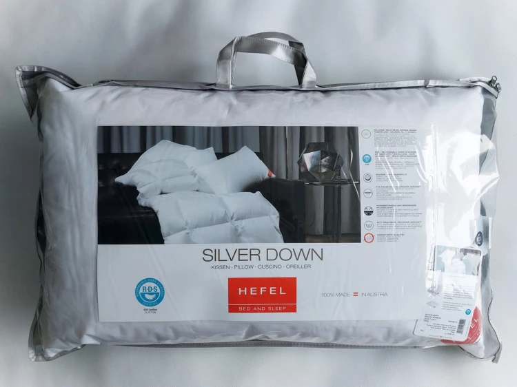 poduszka puchowa silver down hefel opakowanie