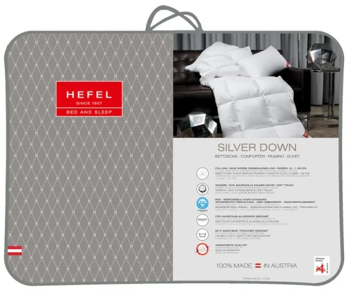 HEFEL Silver Down koldra