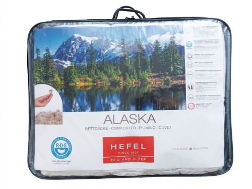 Koldra ALASKA puchowa pierzowa HEFEL opakowanie
